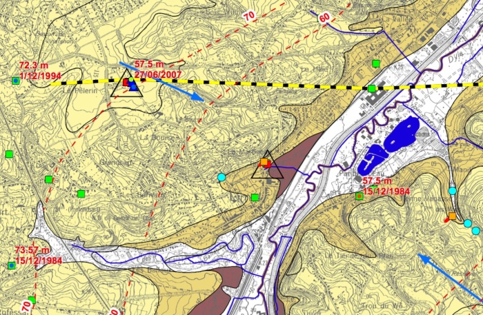 Carte hydrogéologique Limal Martineau